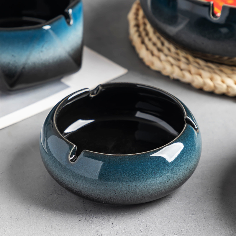 Ceramic Ashtray Office Home Simple Ashtray