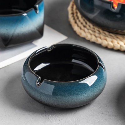 Ceramic Ashtray Office Home Simple Ashtray 02