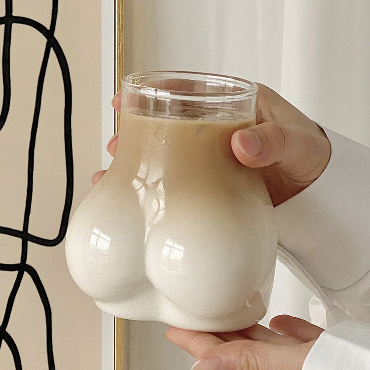 Funny Sexy Cute Butt Glass