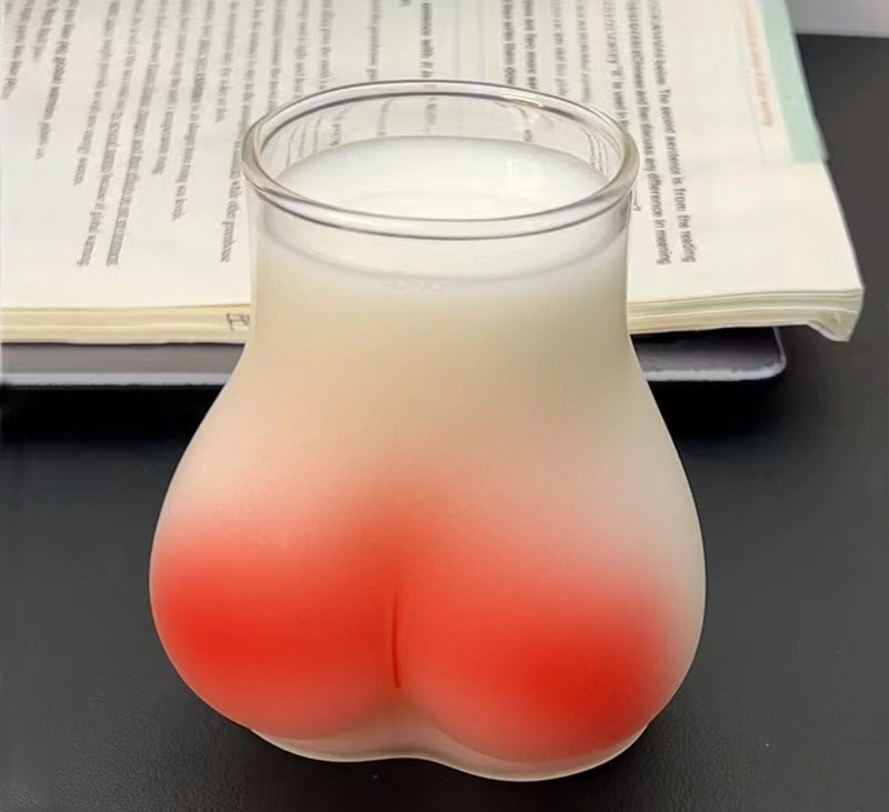 Funny Sexy Cute Butt Glass