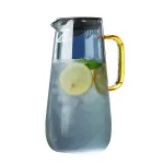 Gray Transparent High Borosilicate Glass Cold Water Kettle Cup Set