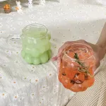High Borosilicate Glass Grape Shape Hot And Cold Water Cup