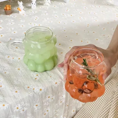 High Borosilicate Glass Grape Shape Hot And Cold Water Cup 02