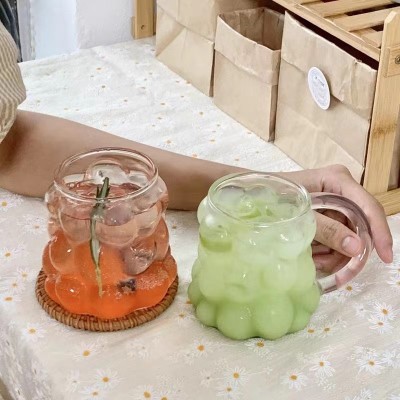 High Borosilicate Glass Grape Shape Hot And Cold Water Cup 01