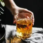 High Borosilicate Glass Hammer Pattern Cold Drink Cup