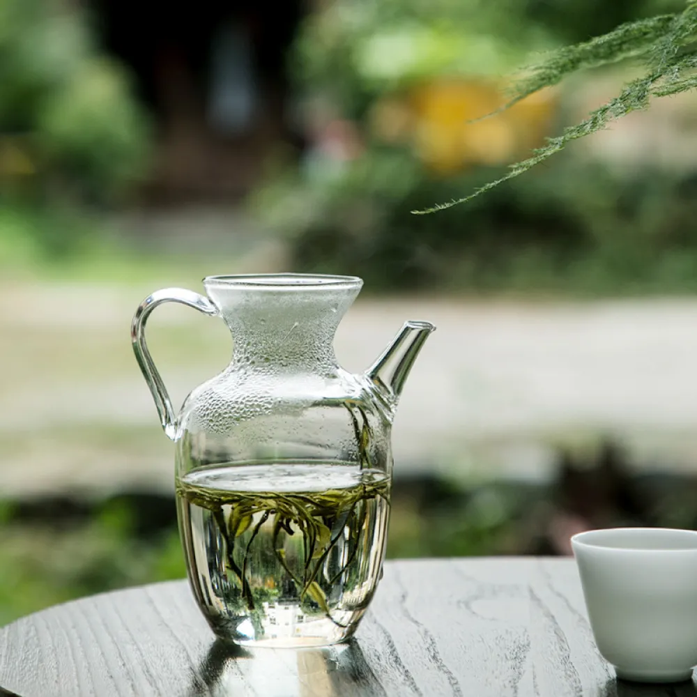 High Borosilicate Glass Transparent Chinese Style Song Dynasty Teapot