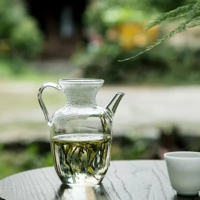 High Borosilicate Glass Transparent Chinese Style Song Dynasty Teapot 02