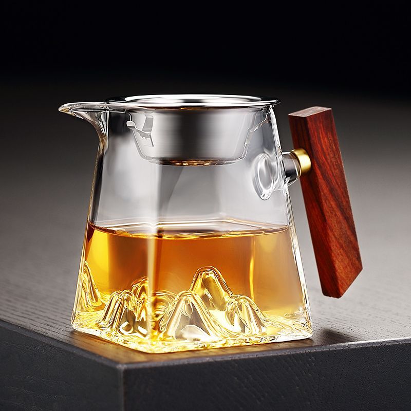 Large Square Borosilicate Glass Tea Dispenser Kung Fu Tea Cup