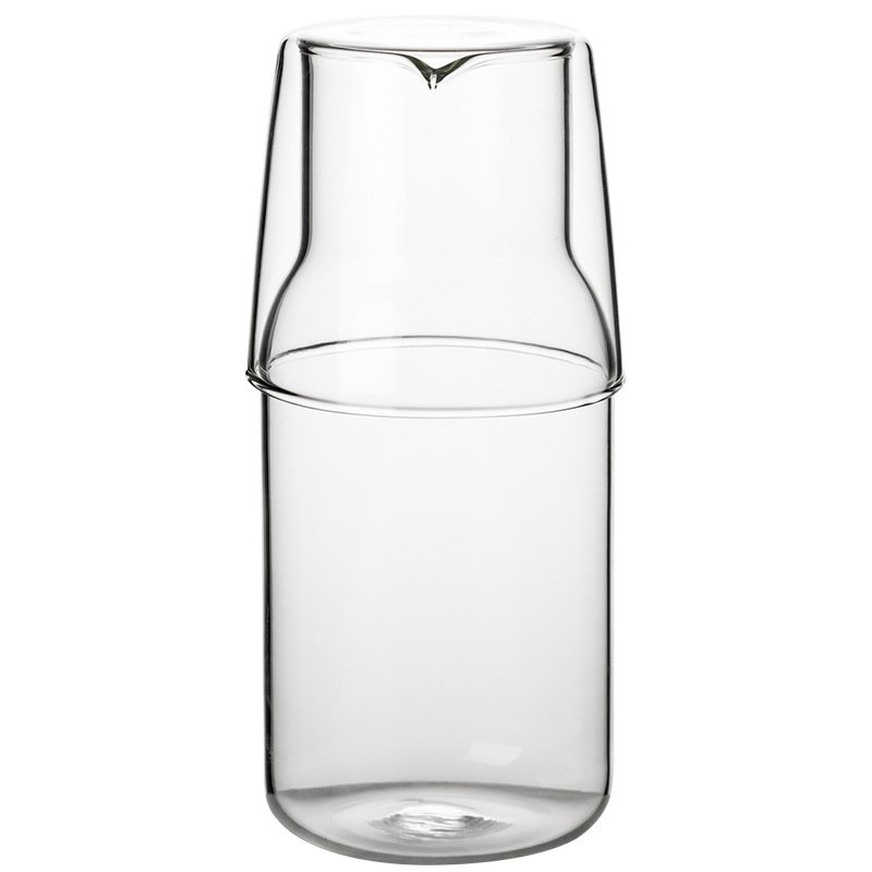 One Pot And One Cup High Borosilicate Glass Cold Water Kettle Set