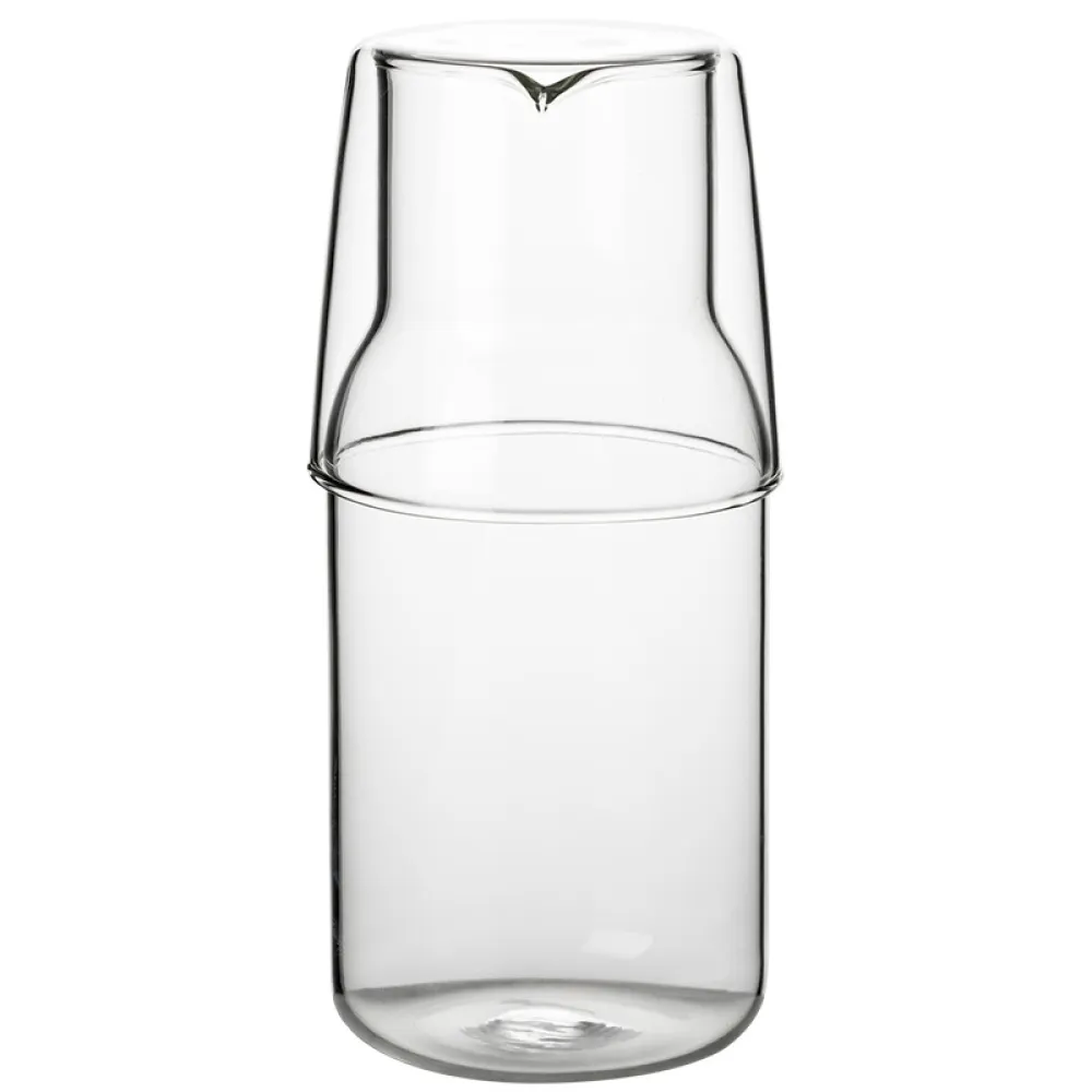 One Pot And One Cup High Borosilicate Glass Cold Water Kettle Set