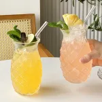 Pineapple Glass Straw Cold Drink Cold Brew Cup