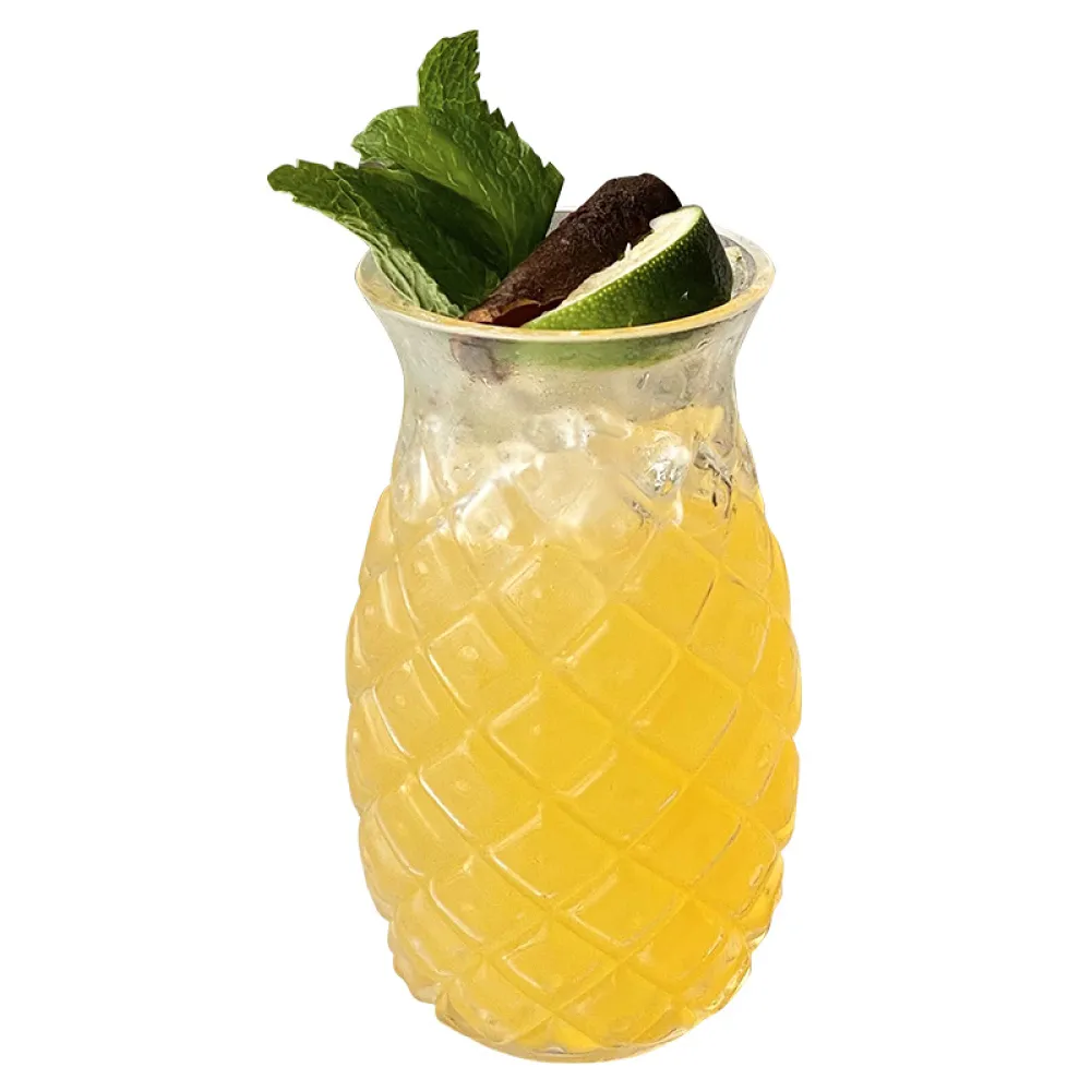 Pineapple Glass Straw Cold Drink Cold Brew Cup