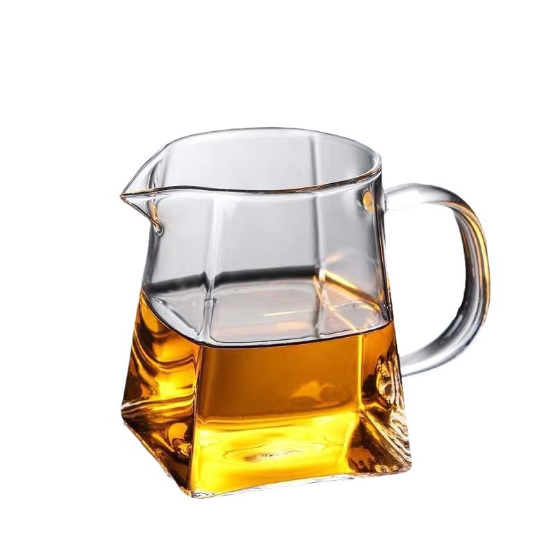 Square Bottom High Borosilicate Glass Kung Fu Tea Divider Fairness Cup