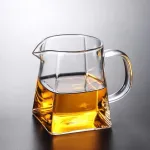 Square Bottom High Borosilicate Glass Kung Fu Tea Divider Fairness Cup