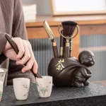 Tea Making Tools Ceramic Storage Jar Tea Cylinder Set