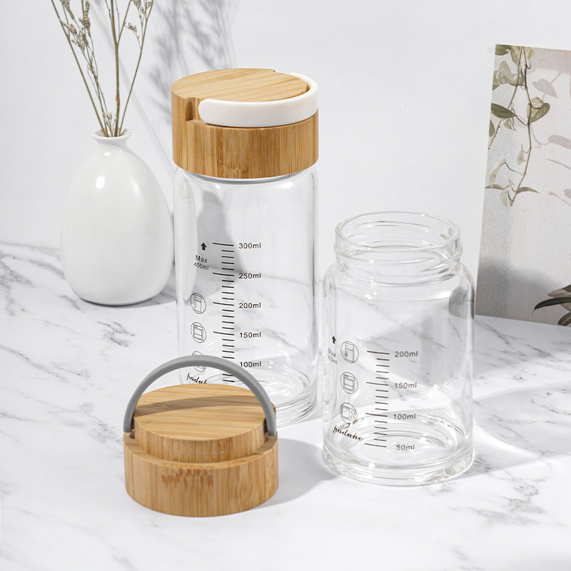 Glass Large Capacity Tea Water Separation Tea Cup