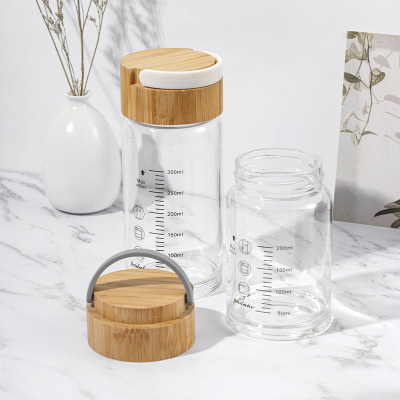 Glass Large Capacity Tea Water Separation Tea Cup 01