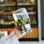 High Borosilicate Tea Separation Glass Portable Tea Cup