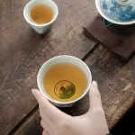 Imitation Blue And White Travel Tea Set Outdoor Quick Cup