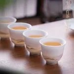Mutton Fat Jade Kung Fu Tea Set Event Gift Souvenir