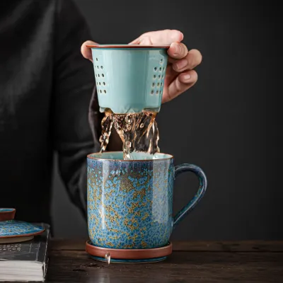 Separate Tea Office Cup Large Capacity Chinese Cup 01