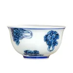 Blue And White Landscape Tea Cup Ceramic Kung Fu Tea Cup 10