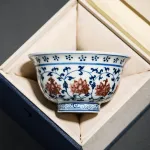 Blue And White Landscape Tea Cup Ceramic Kung Fu Tea Cup 11