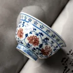 Blue And White Landscape Tea Cup Ceramic Kung Fu Tea Cup 11