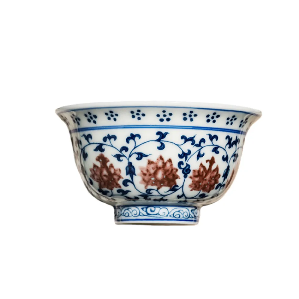 Blue And White Landscape Tea Cup Ceramic Kung Fu Tea Cup 11