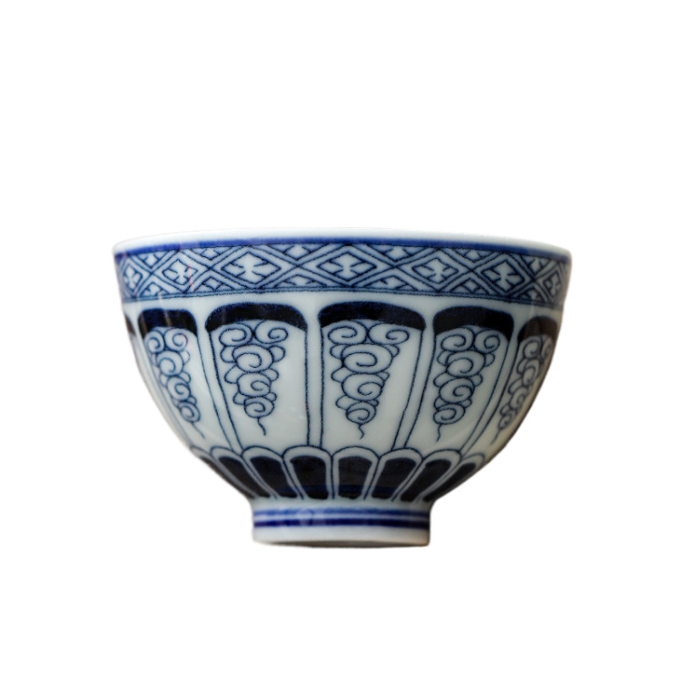 Blue And White Landscape Tea Cup Ceramic Kung Fu Tea Cup 12