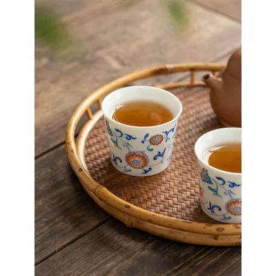 Blue And White Landscape Tea Cup Ceramic Kung Fu Tea Cup 14 01
