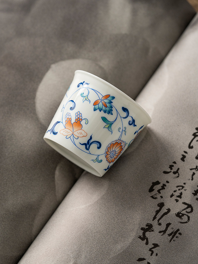 Blue And White Landscape Tea Cup Ceramic Kung Fu Tea Cup 14