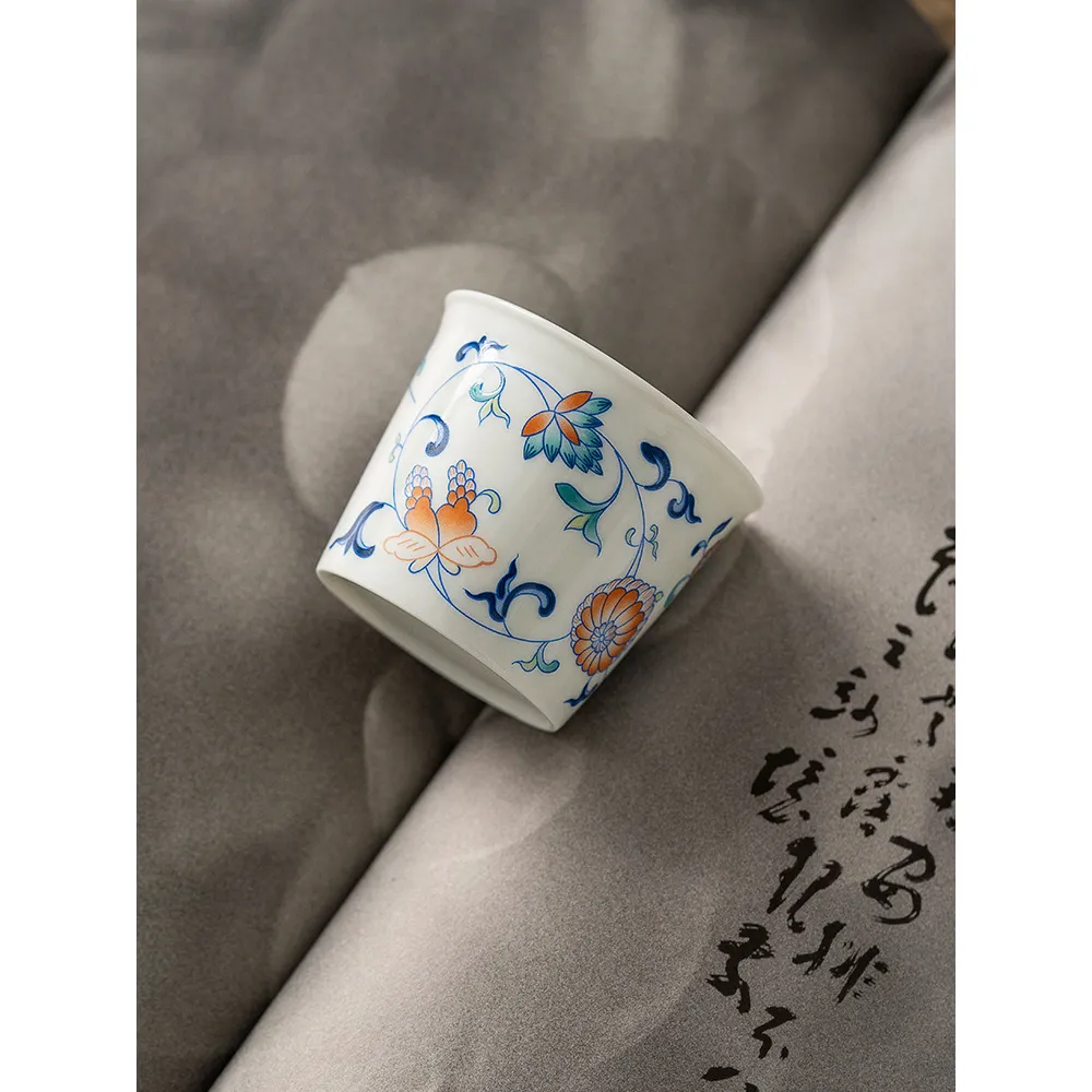 Blue And White Landscape Tea Cup Ceramic Kung Fu Tea Cup 14