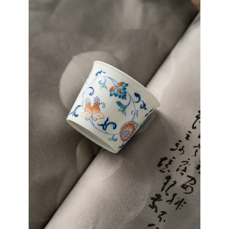 Blue And White Landscape Tea Cup Ceramic Kung Fu Tea Cup 14