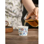 Blue And White Landscape Tea Cup Ceramic Kung Fu Tea Cup 14