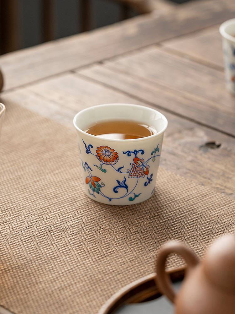 Blue And White Landscape Tea Cup Ceramic Kung Fu Tea Cup 14