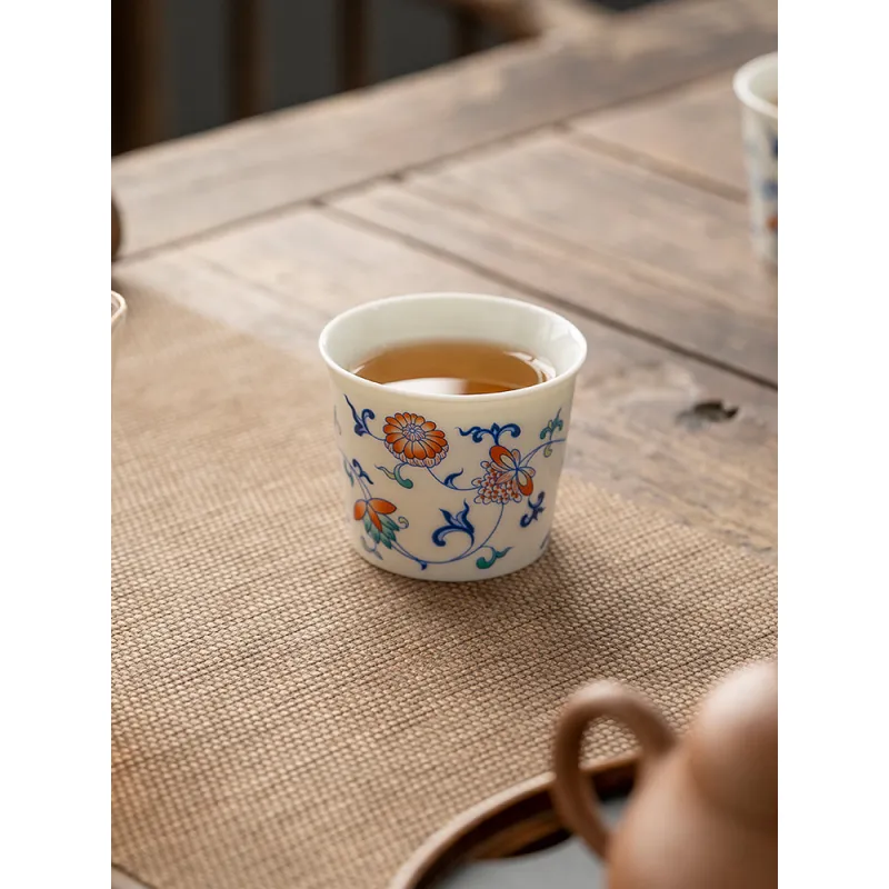 Blue And White Landscape Tea Cup Ceramic Kung Fu Tea Cup 14