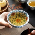 Blue And White Landscape Tea Cup Ceramic Kung Fu Tea Cup 15