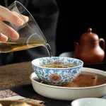 Blue And White Landscape Tea Cup Ceramic Kung Fu Tea Cup 15