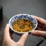 Blue And White Landscape Tea Cup Ceramic Kung Fu Tea Cup 16