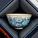 Blue And White Landscape Tea Cup Ceramic Kung Fu Tea Cup 19