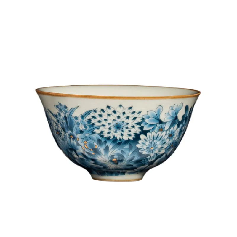 Blue And White Landscape Tea Cup Ceramic Kung Fu Tea Cup 19