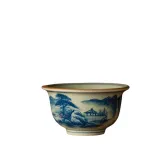 Blue And White Landscape Tea Cup Ceramic Kung Fu Tea Cup 1