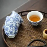Blue And White Landscape Tea Cup Ceramic Kung Fu Tea Cup 20