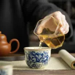 Blue And White Landscape Tea Cup Ceramic Kung Fu Tea Cup 21