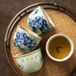 Blue And White Landscape Tea Cup Ceramic Kung Fu Tea Cup 21