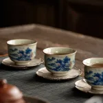 Blue And White Landscape Tea Cup Ceramic Kung Fu Tea Cup 22