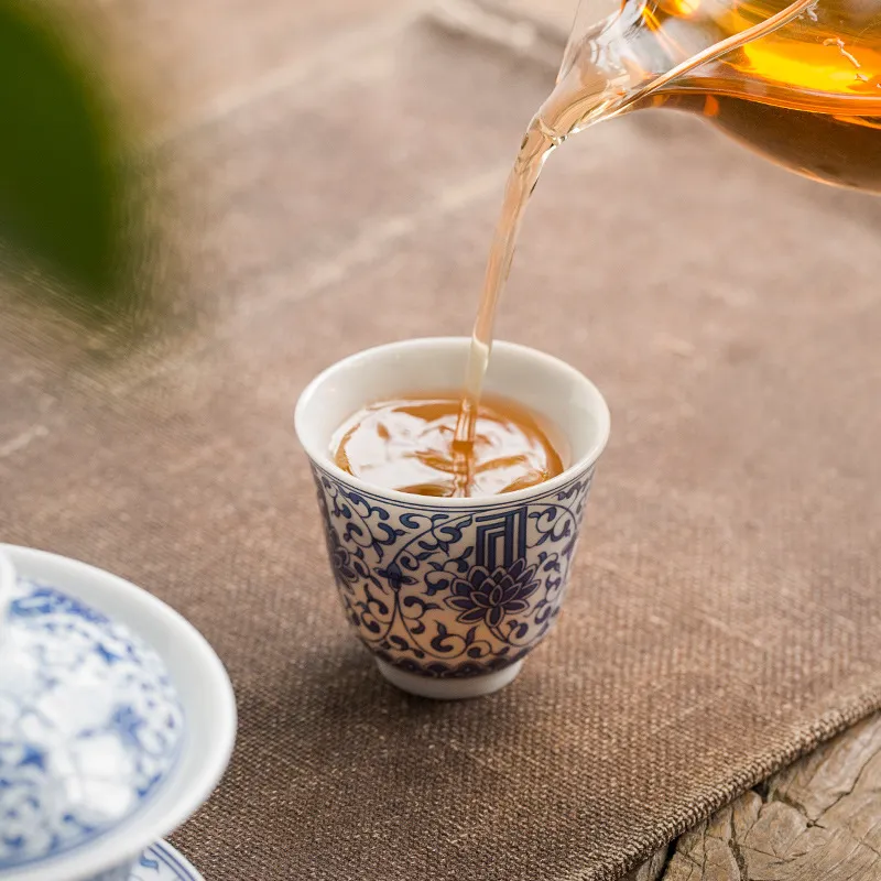Blue And White Landscape Tea Cup Ceramic Kung Fu Tea Cup 23