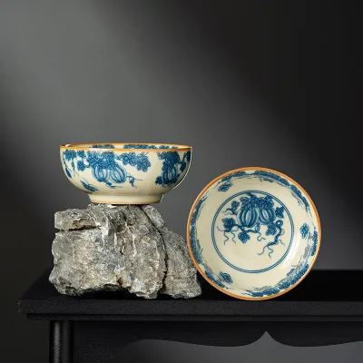 Blue And White Landscape Tea Cup Ceramic Kung Fu Tea Cup 25 01