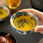 Blue And White Landscape Tea Cup Ceramic Kung Fu Tea Cup 25